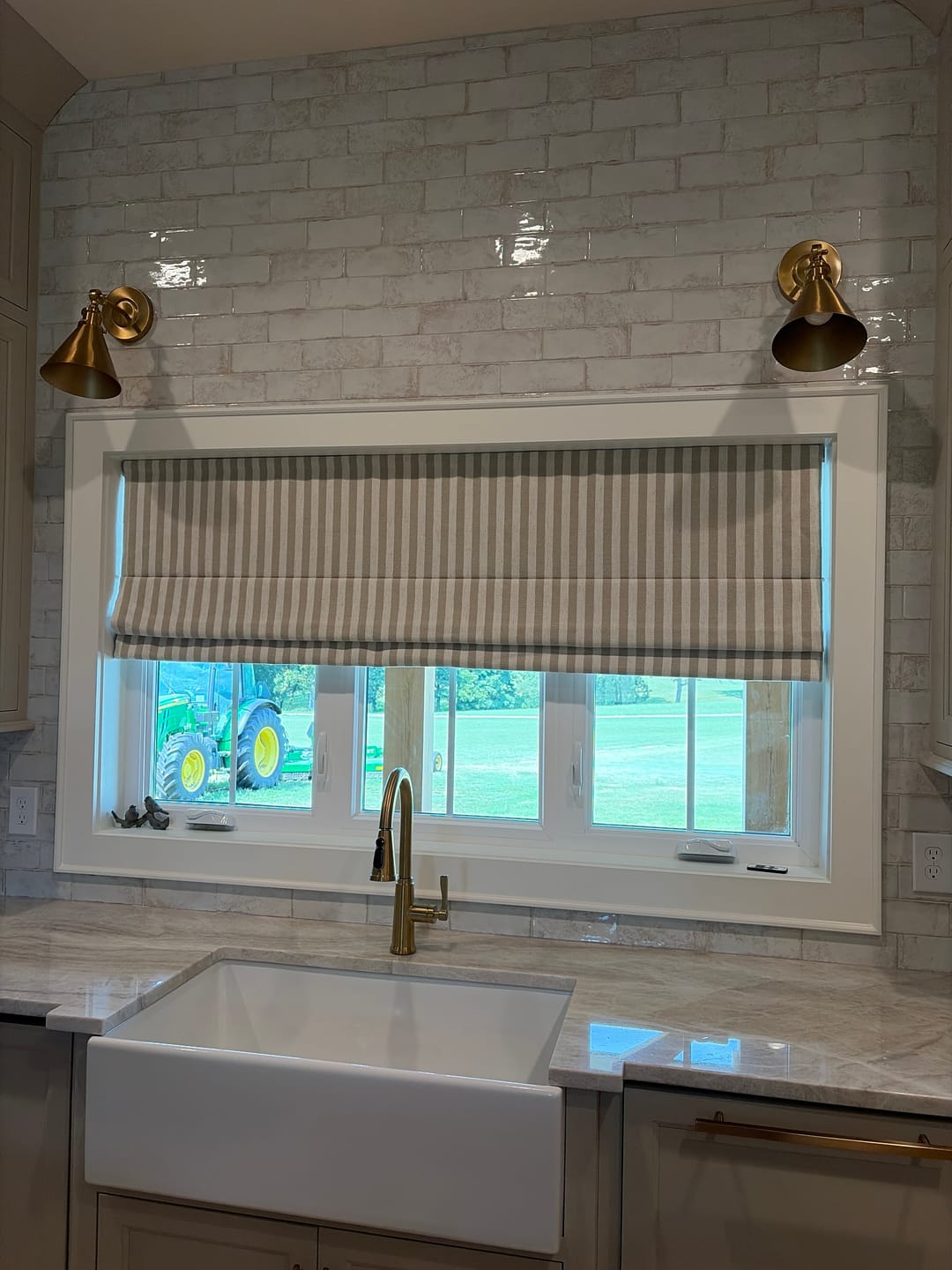 Customer photo review of Colette Custom Roman Shades