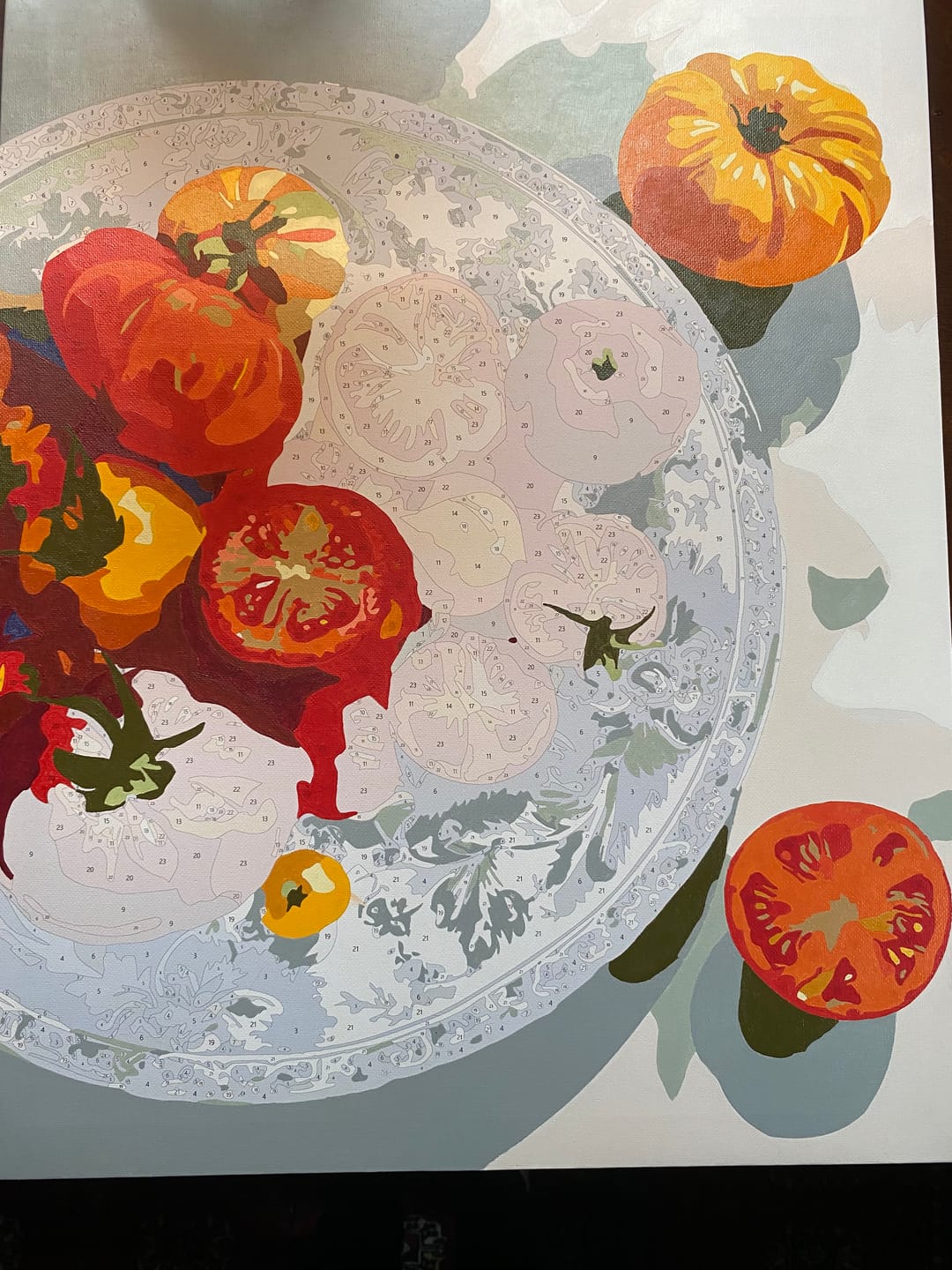 Customer photo review of Summer Plate | Paint by Number