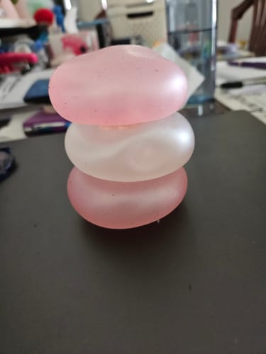 Customer photo review of Coconut Oil Pearl Shimmer Squishy - 3 Pack