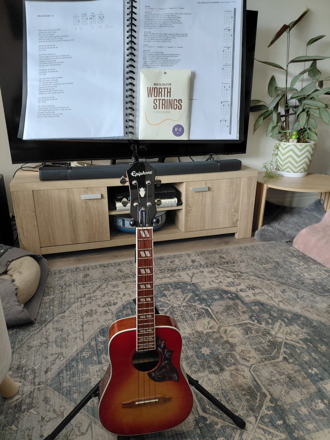 Customer photo review of BF-LG Worth Brown Fat Low-G Tenor Ukulele Strings Flurorcarbon 2 Restrings per Packet