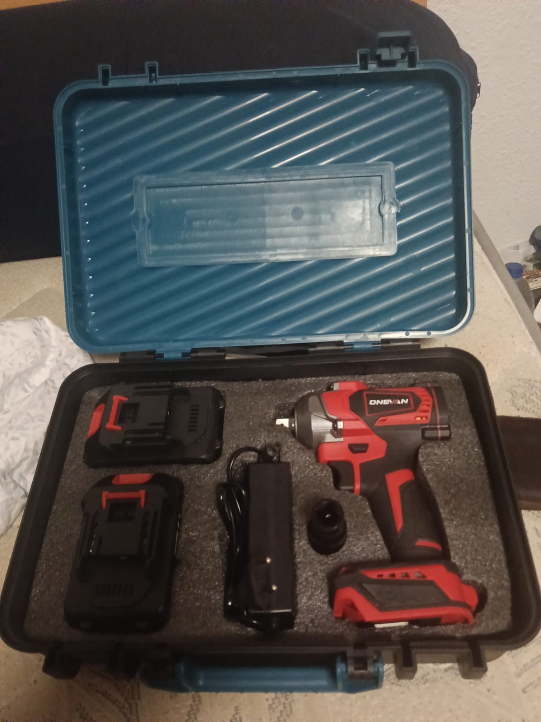 Customer photo review of ONEVAN Cordless Wrench Tool Storage Case with 12-Piece Wrench Set - Compatible with 1200N·m & 2800N·m