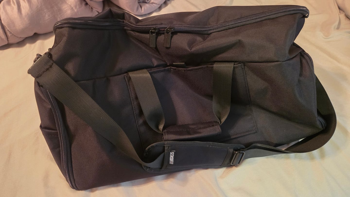 Customer photo review of Black – Garment Duffel