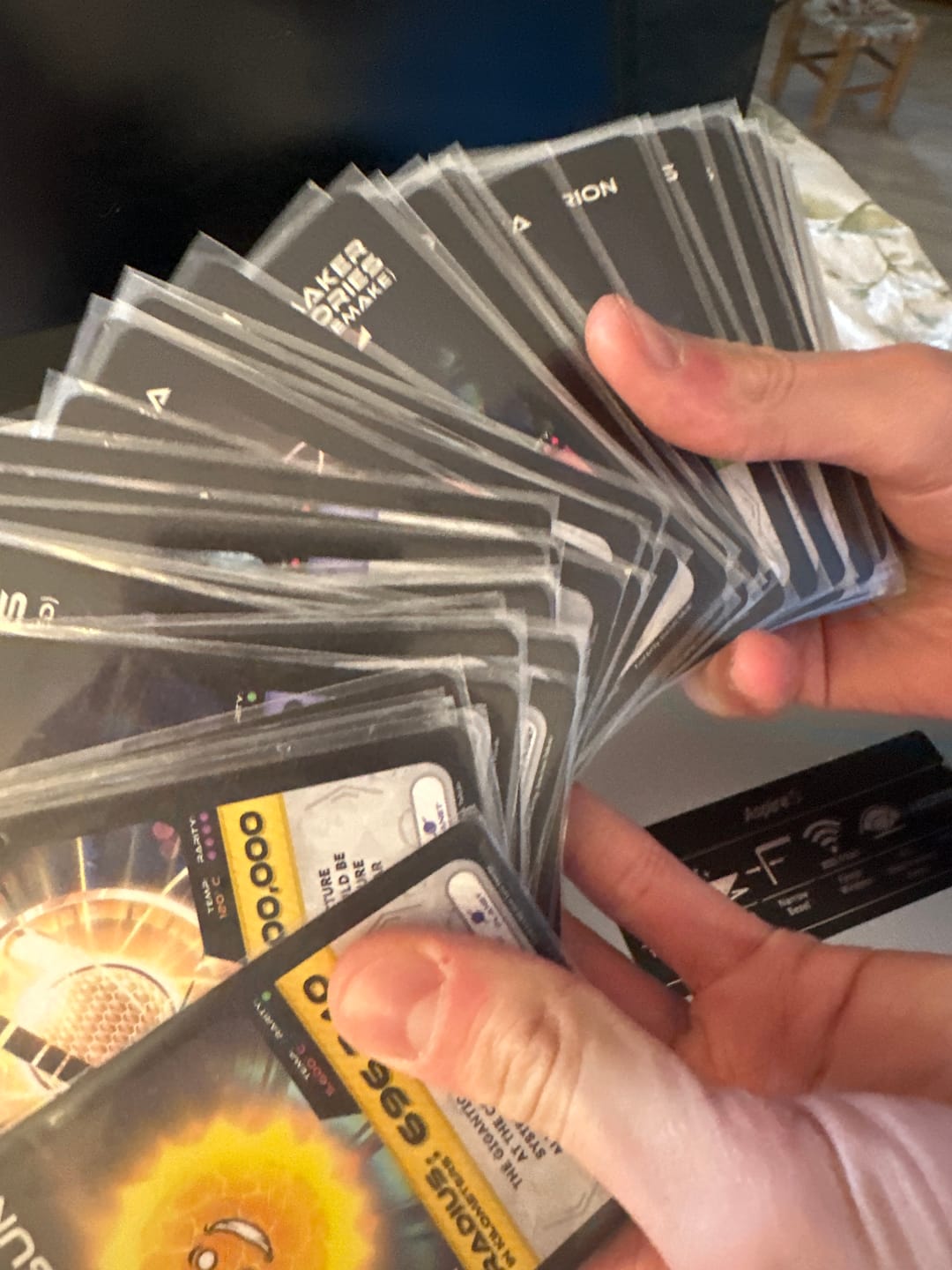 Customer photo review of SolarCards Booster Pack First Edition