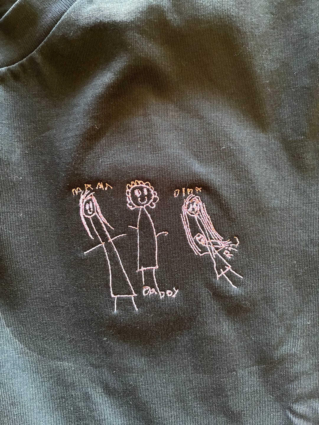 Customer photo review of CUSTOM Men's Kid's Drawing T-shirt