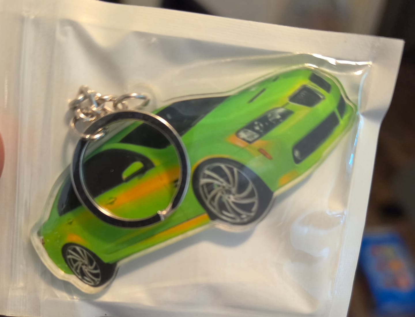 Customer photo review of Custom Car & Bike Keychain | Design Your Own Personalized Keychain