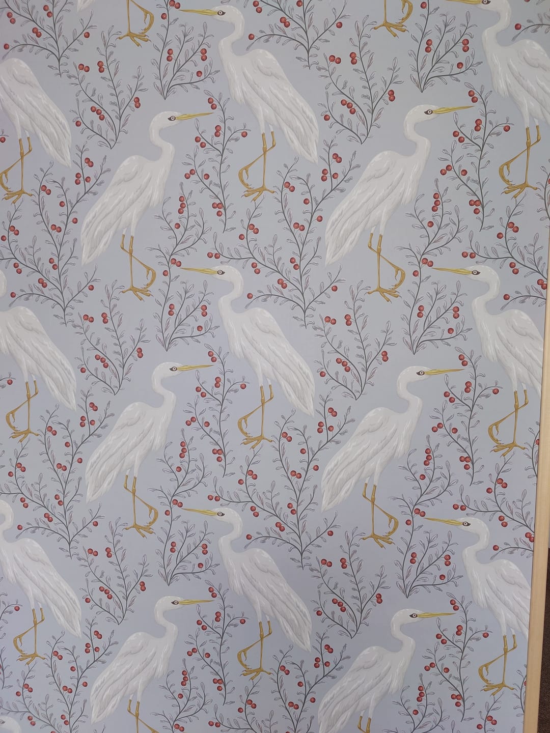 Customer photo review of Tallulah - Heron Bird Wallpaper
