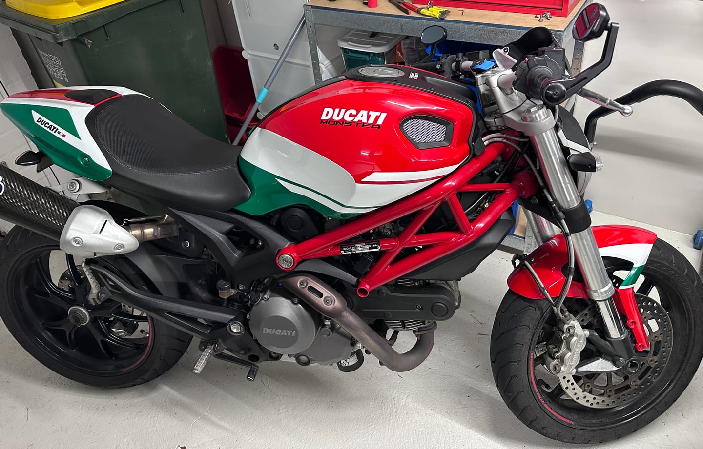 Customer photo review of Red White Green Fairing For Ducati Monster 659 696 1100