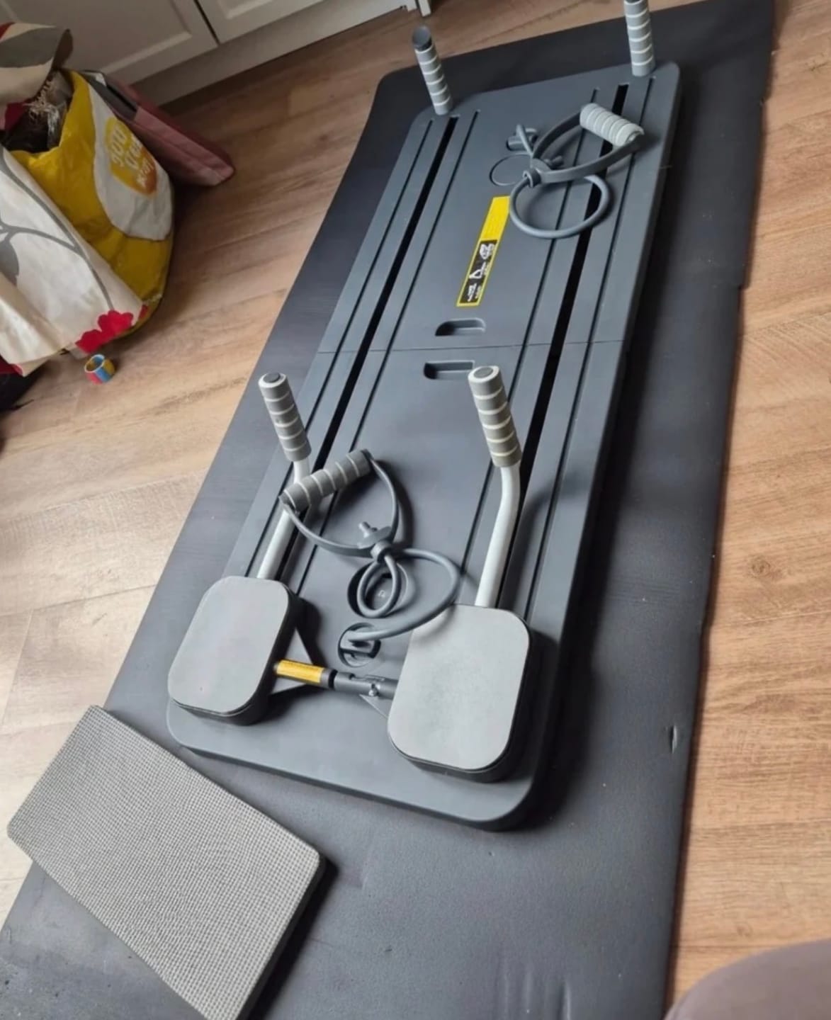 Customer photo review of Flovira Pilates Reformer Board