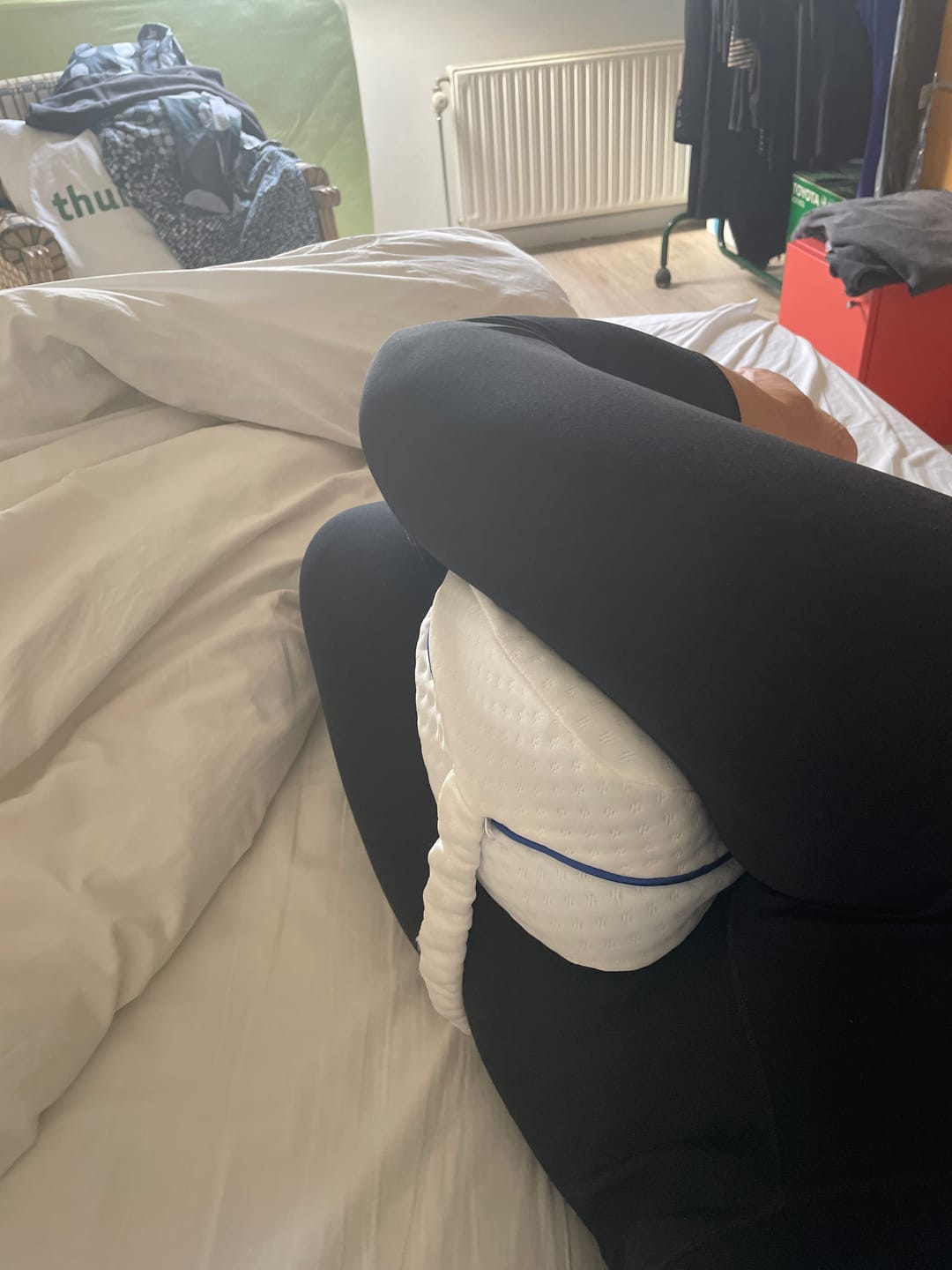 Customer photo review of Coussin Orthopédique Genoux Cellsius - Le secret d'un sommeil sans douleur