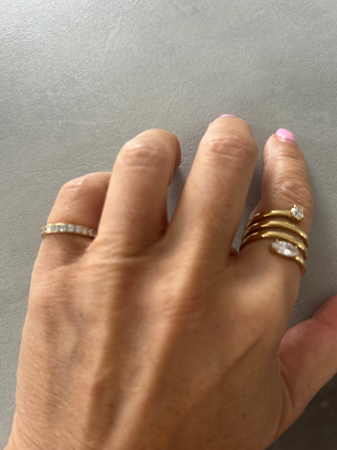 Customer photo review of Eternity Band Ring