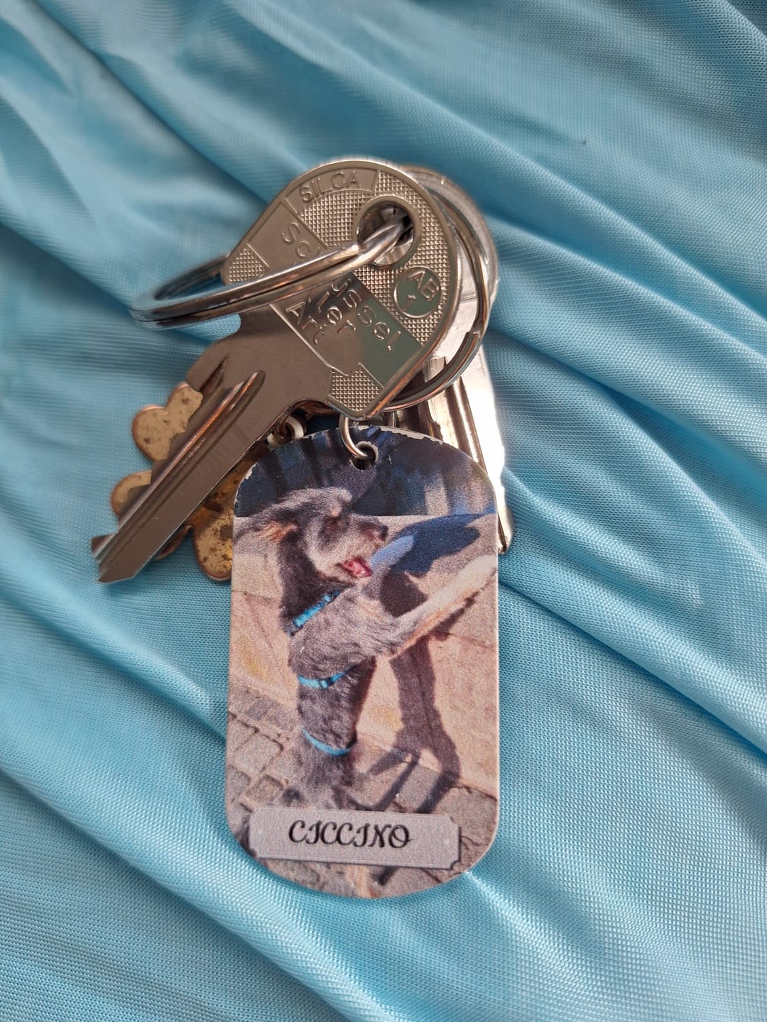 Customer photo review of Personalisierter Dog Tag Schlüsselanhänger - Doppeltes Foto