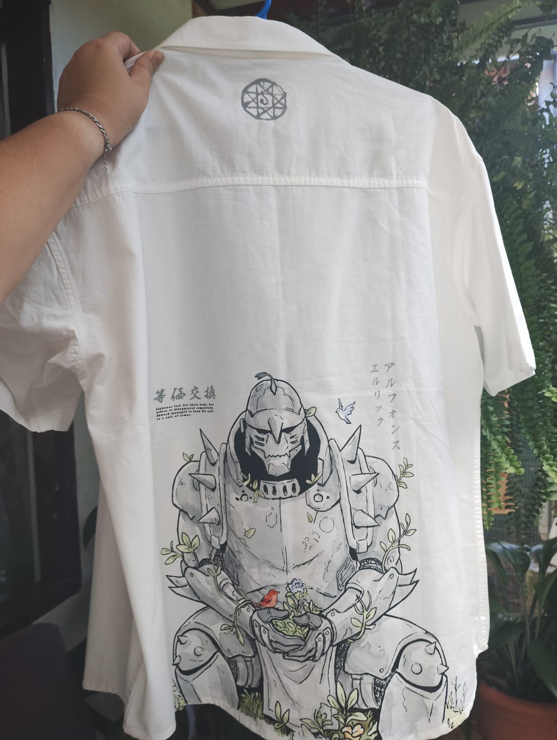 Customer photo review of Camisa Botones Alphonse Elric - Full Metal Alchemist