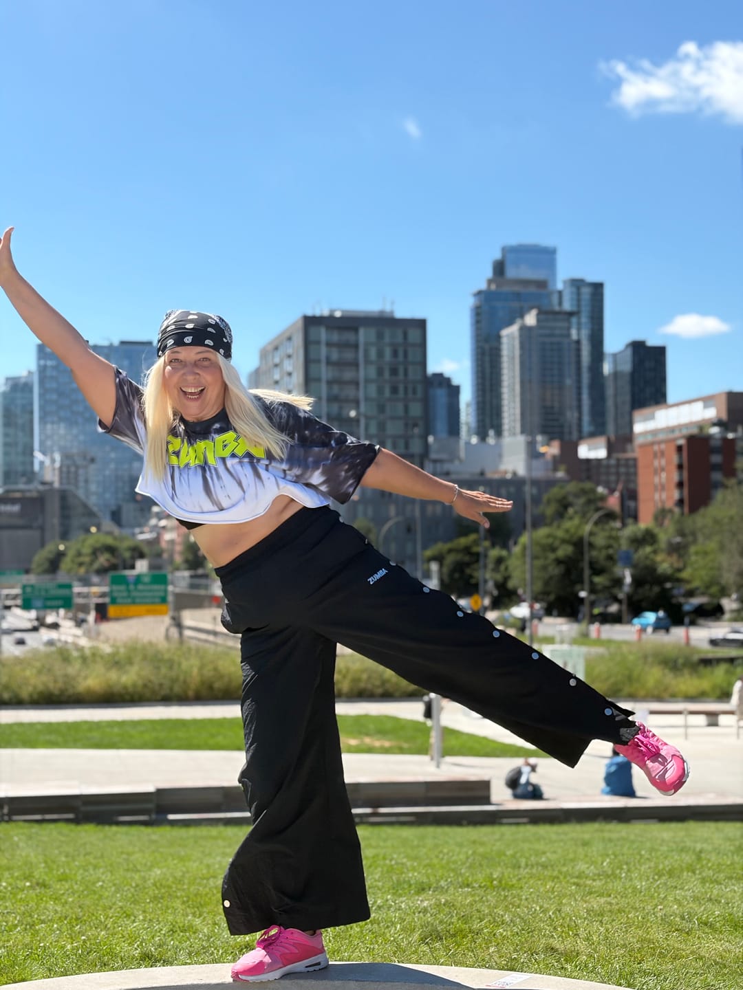 Customer photo review of Rock 'n' Roll Wide Leg Pants With Side Snaps