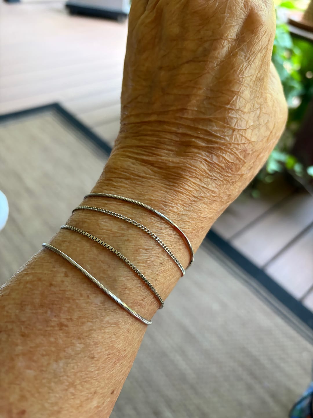 Customer photo review of Minimal Square Bracelet