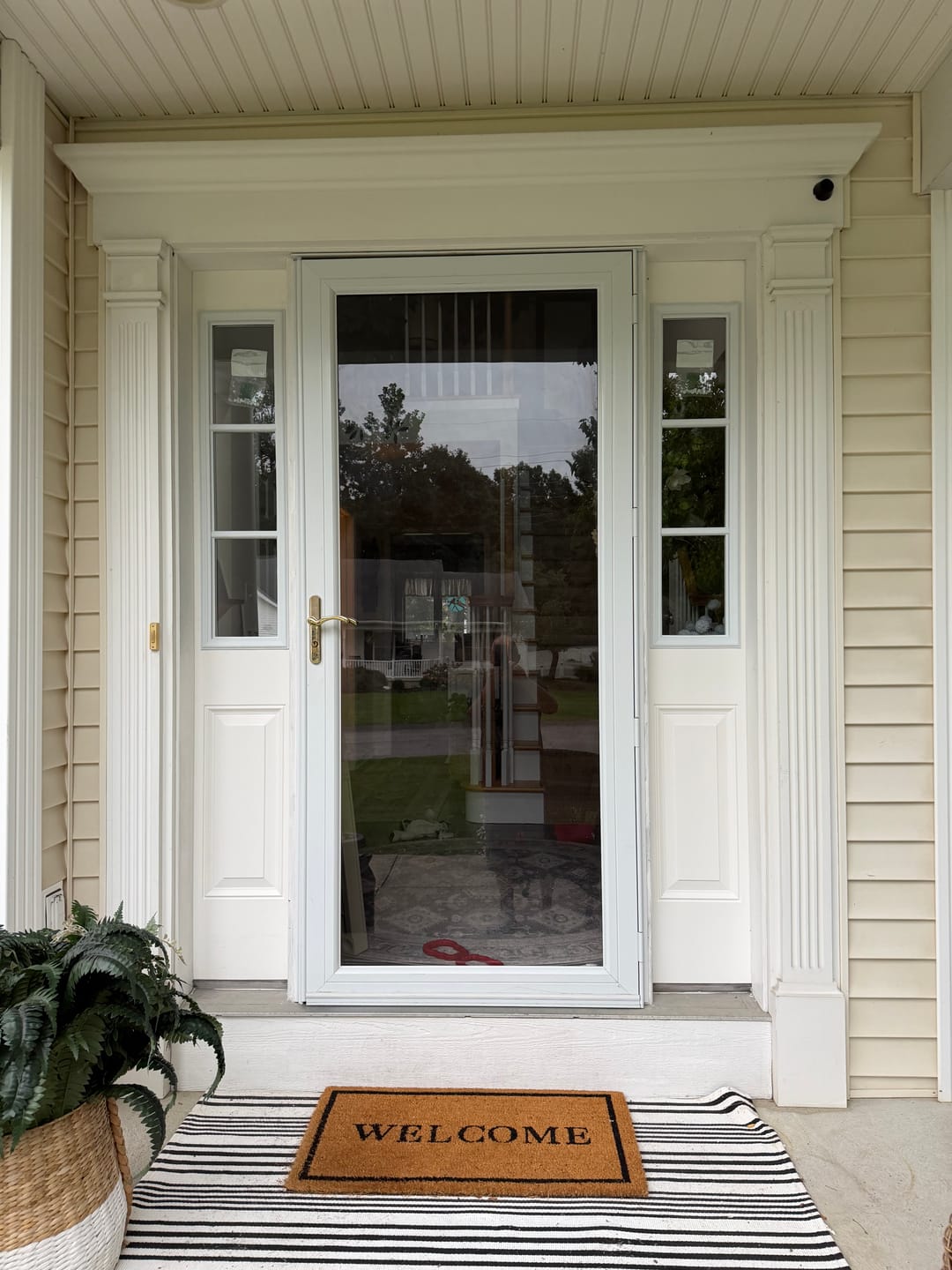 Customer photo review of Clear 3 Lite Glass and Frame Kit (Half Sidelite 10" x 38" Frame Size)