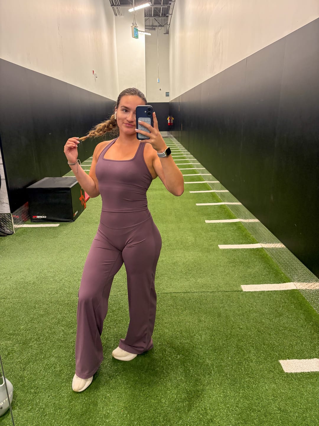 Customer photo review of Sugar Plum Straight Leg Pant