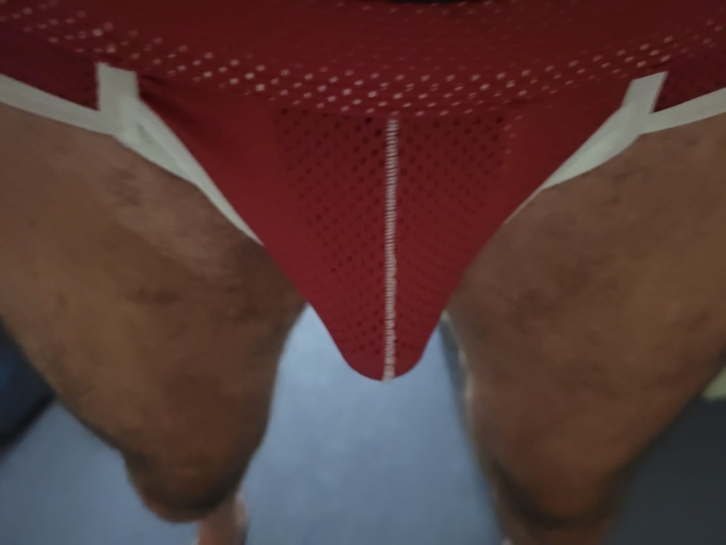 Customer photo review of 2 Pack Men's Low-Rise Solid Breathable Cotton Trunks