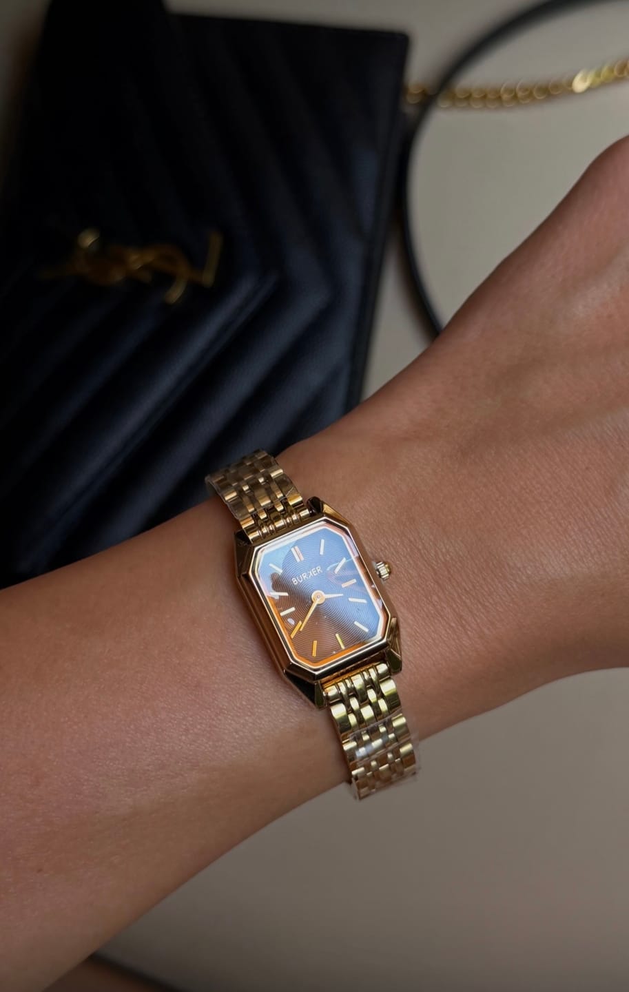 Customer photo review of Isabell Petite Gold Brown
