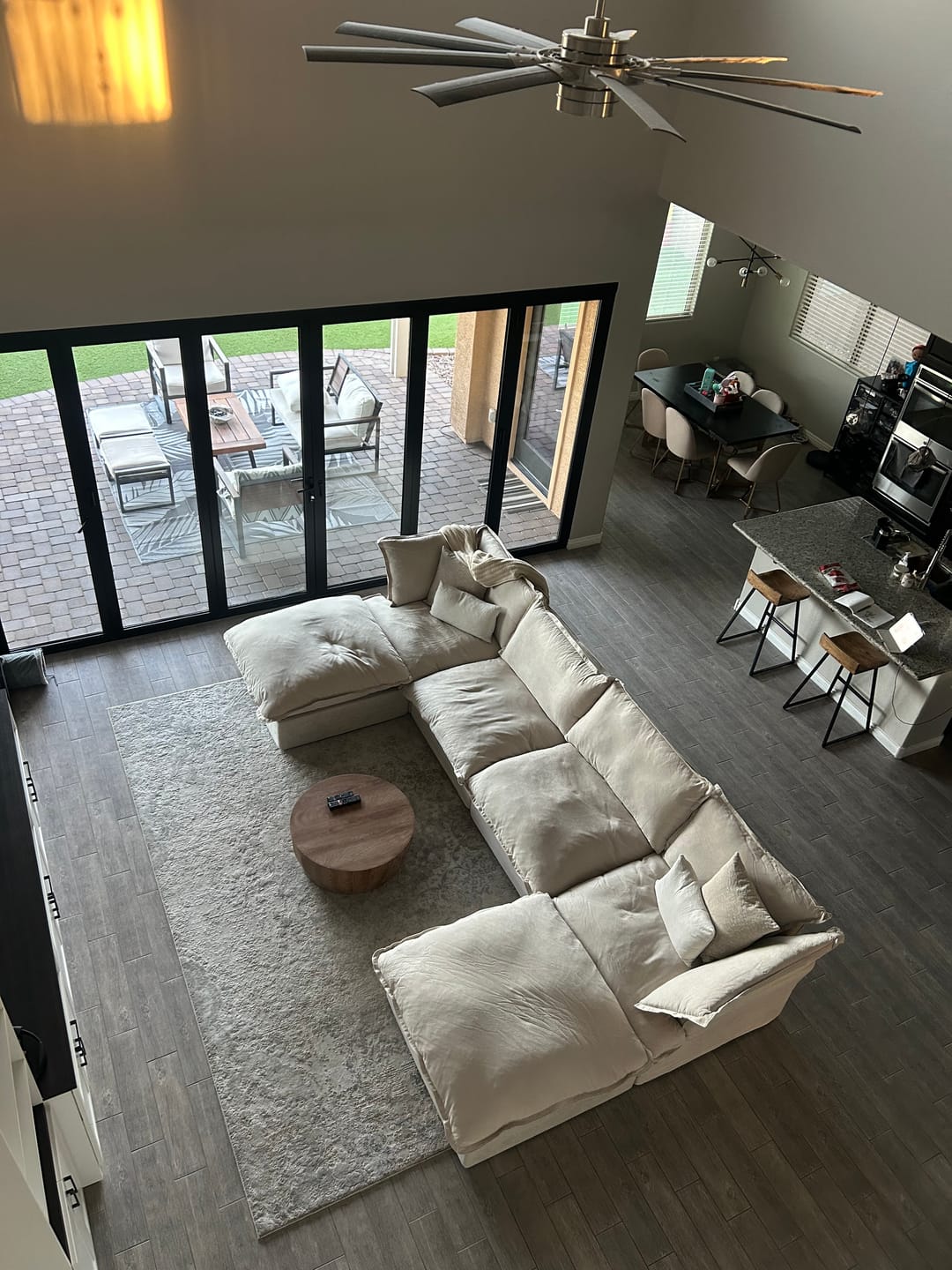 Customer photo review of Modular Luxe 4-Seater U-Sectional in Beige