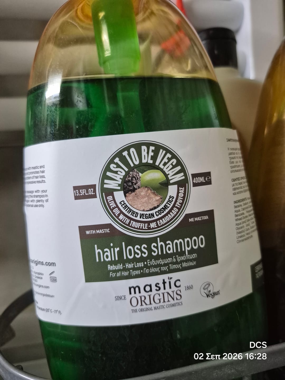 Customer photo review of Hair Loss Shampoo