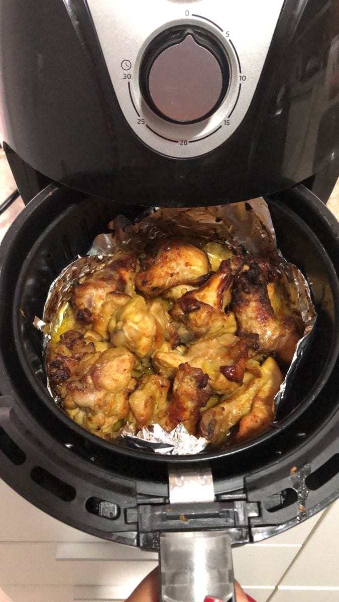 Customer photo review of El Gran Recetario AIR FRYER