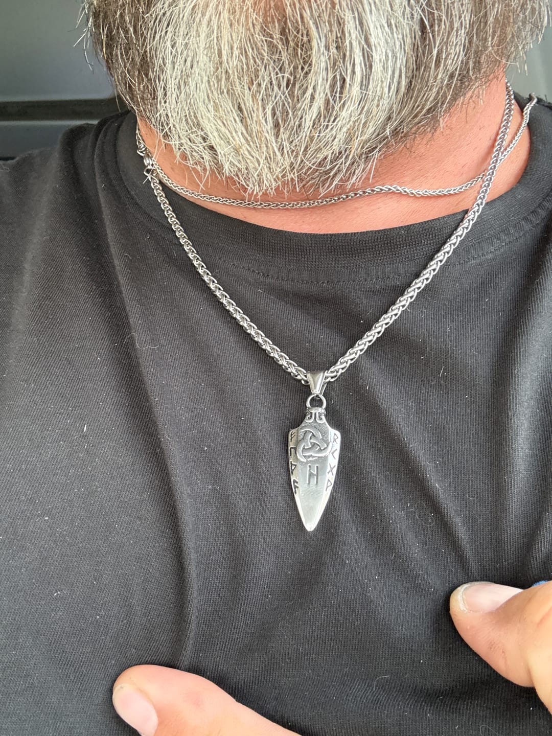 Customer photo review of Gungnir Necklace