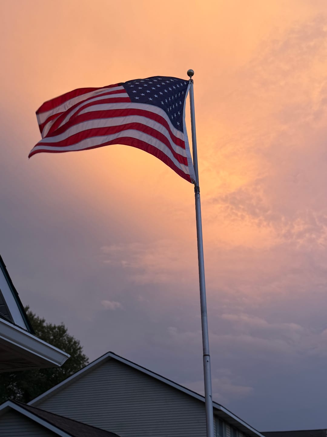 Customer photo review of 4' x 6' American Flag