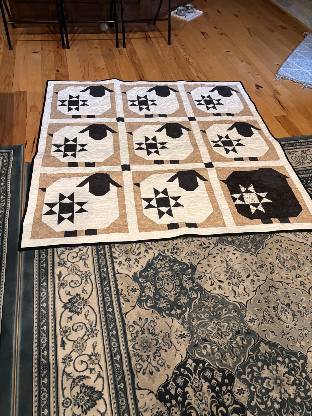 Customer photo review of Apple Cider Sew-Ready Quilt Kit