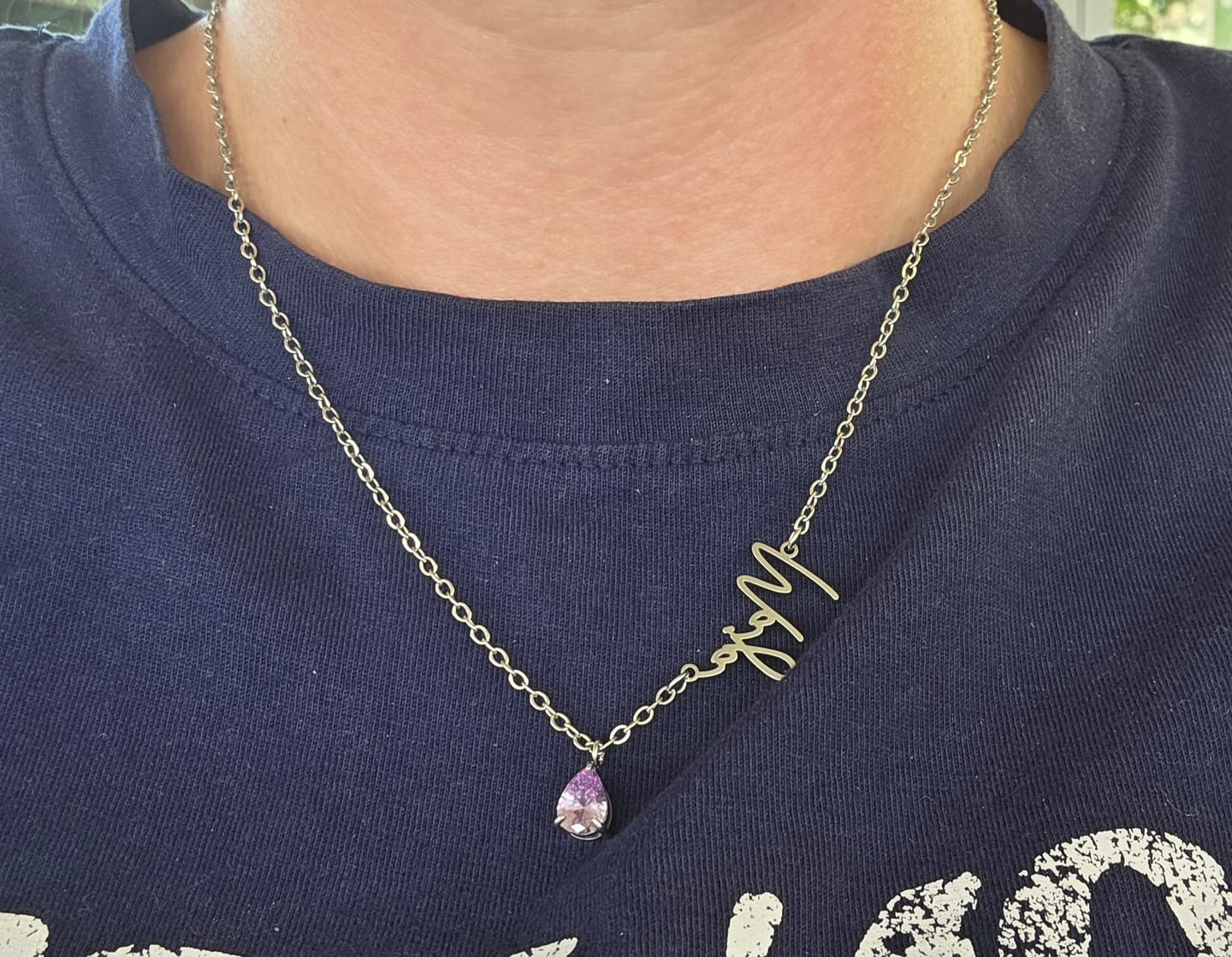Customer photo review of Lucce Signature Necklace