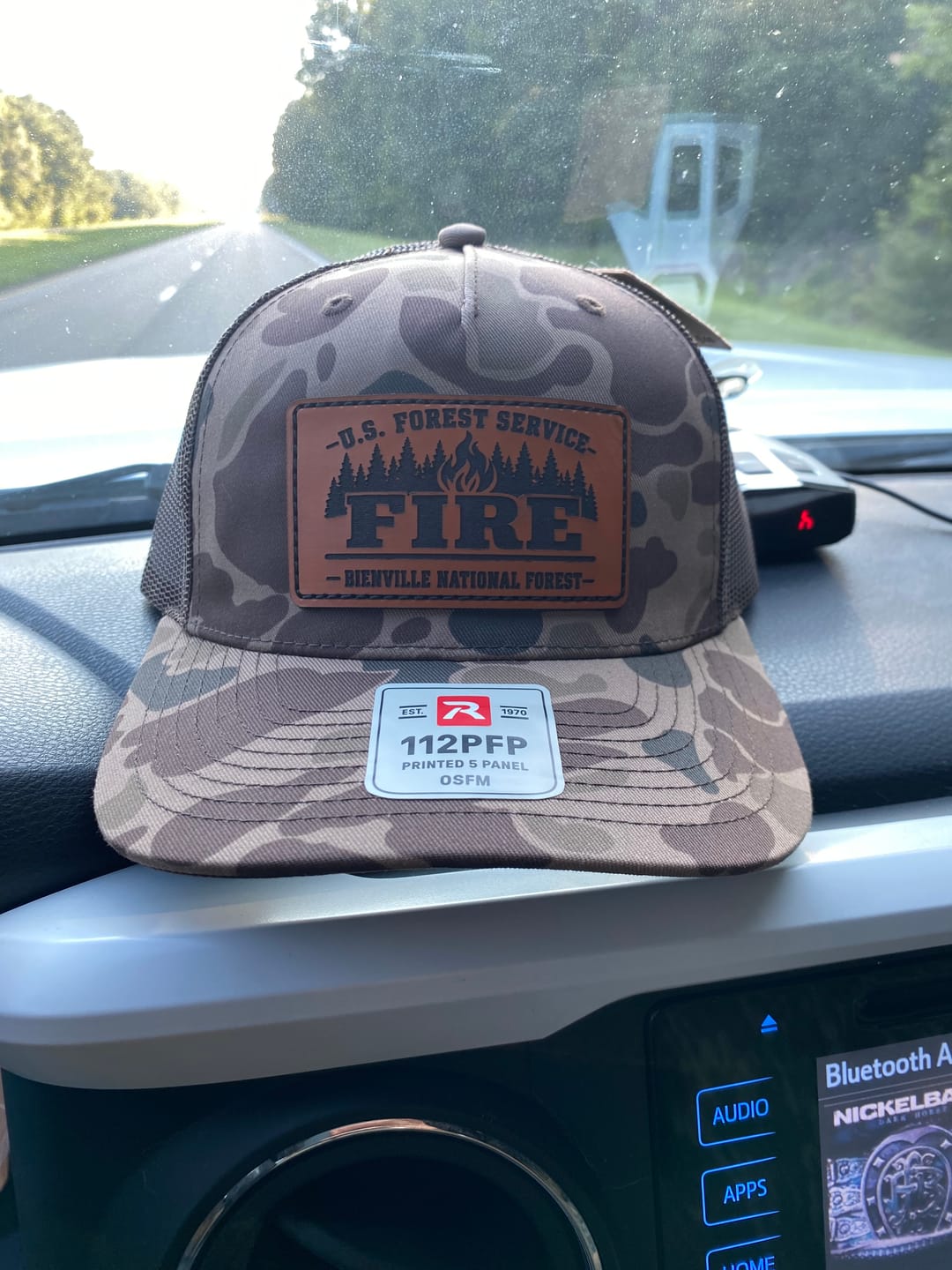 Customer photo review of Richardson 112 Custom Leather Patch Hats