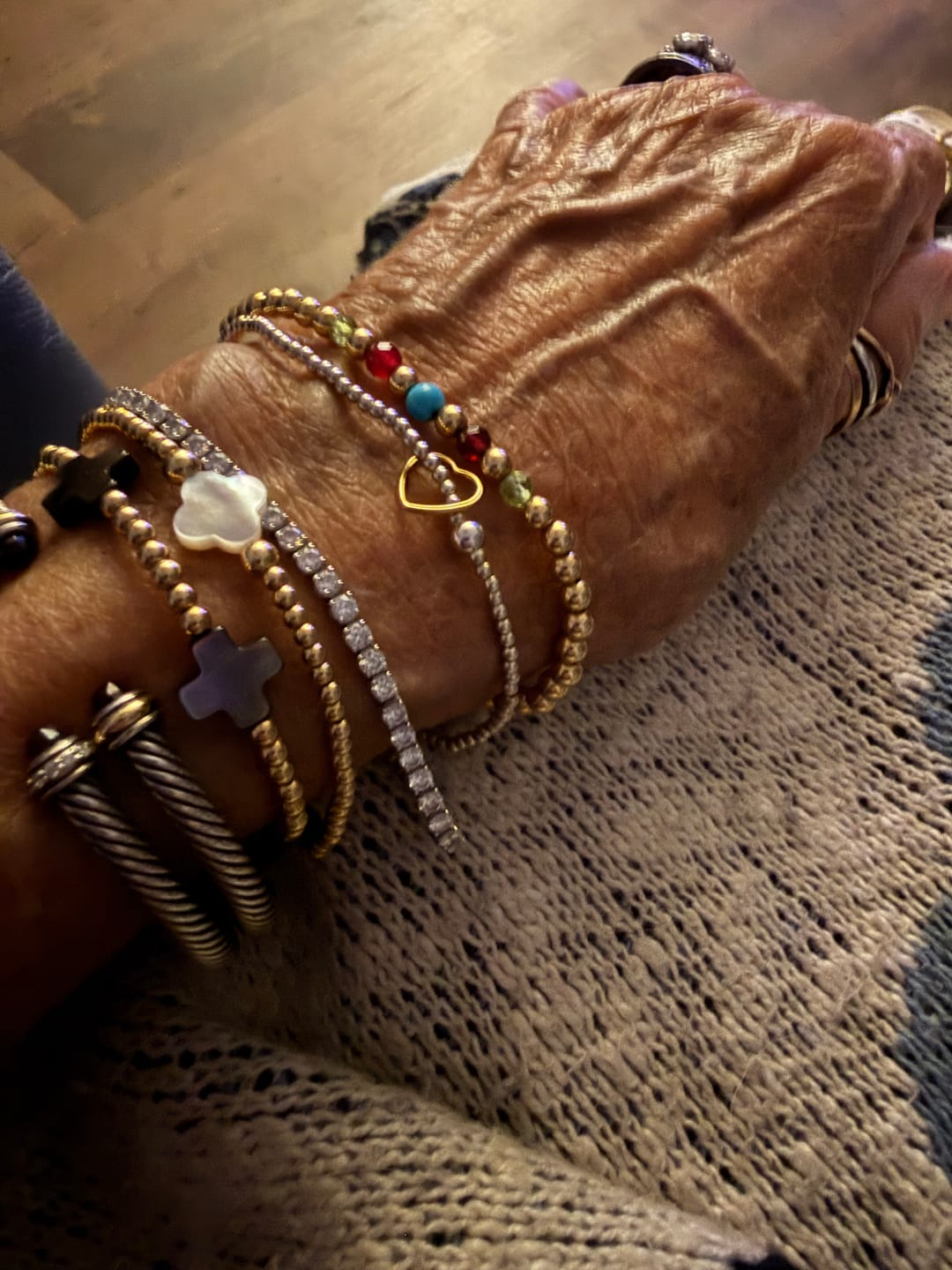 Customer photo review of Family Birthstone Bracelet