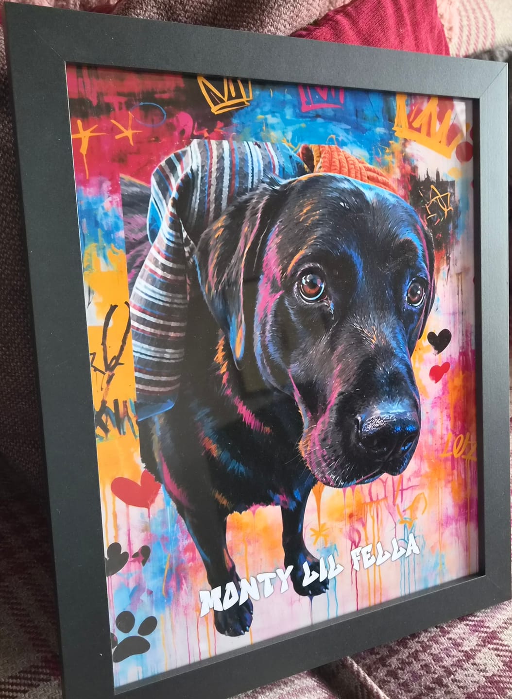 Customer photo review of Graffiti -  Personalised Poster