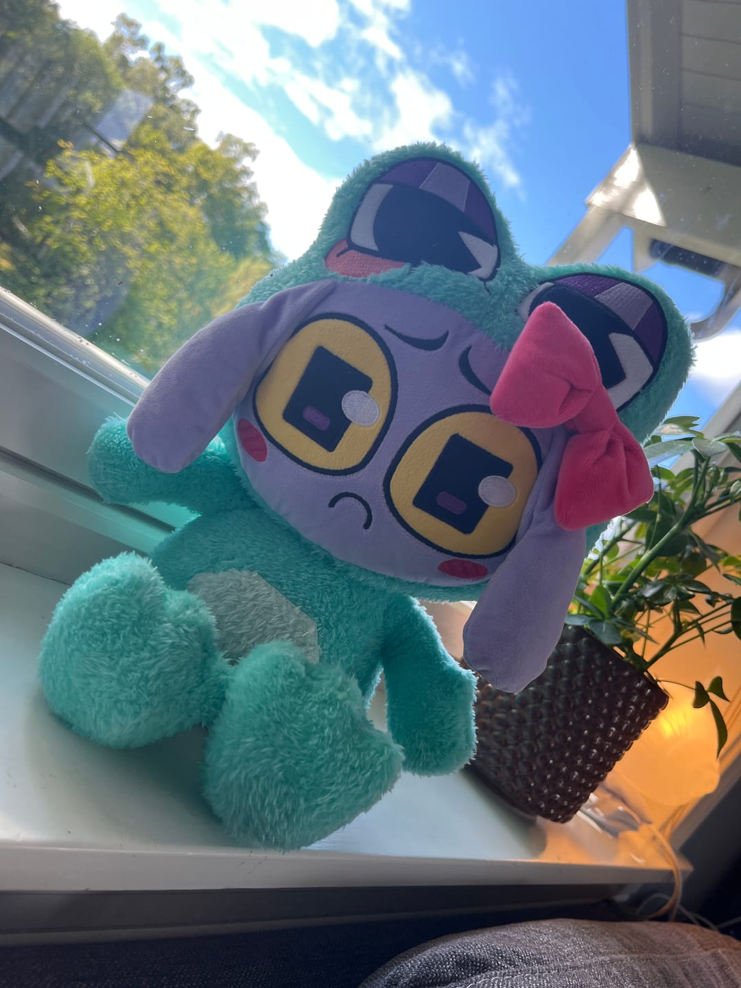 Customer photo review of Ribbit-Suit Jax Plush