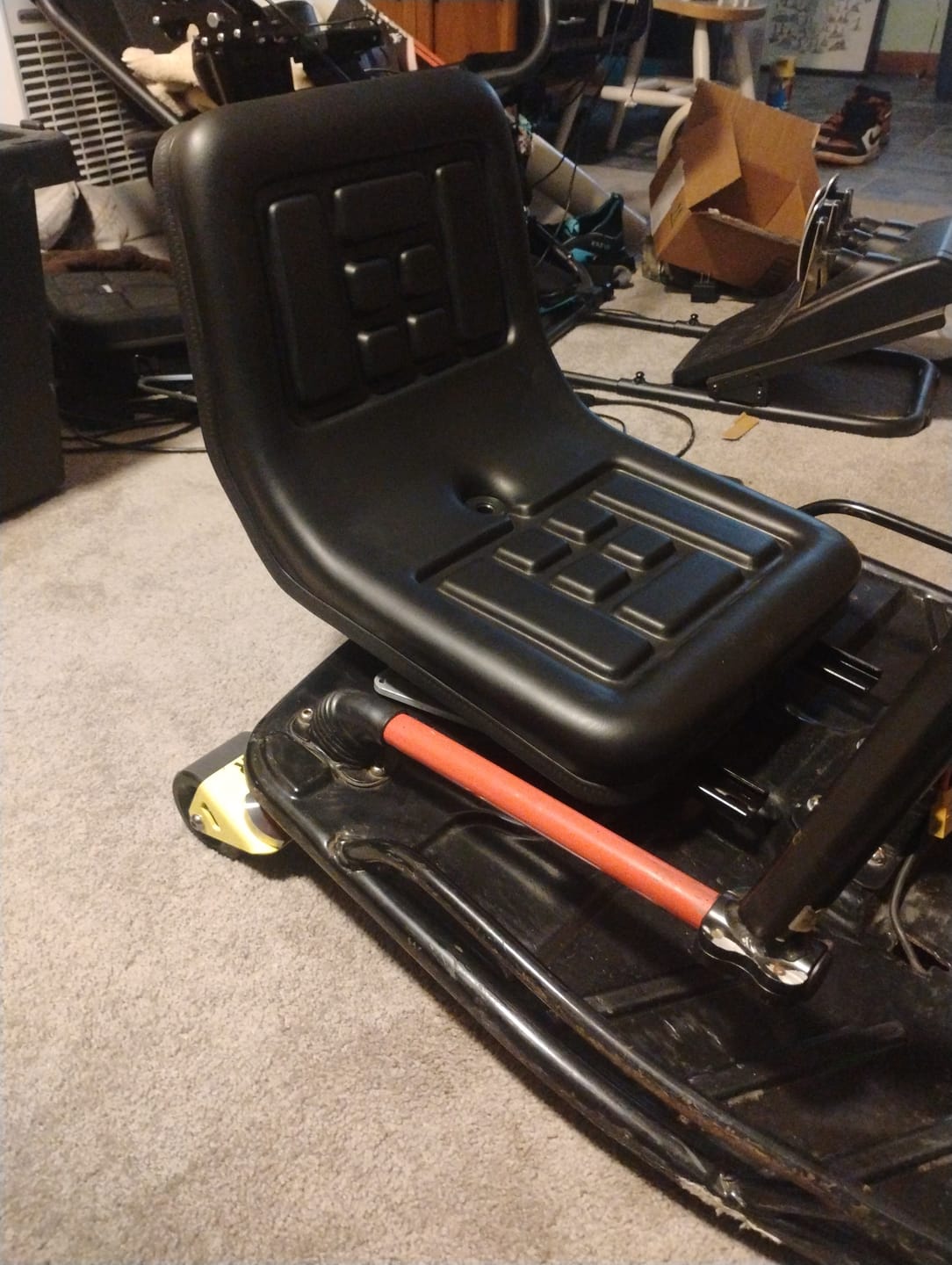 Customer photo review of Adjustable Cushioned Seat Upgrade