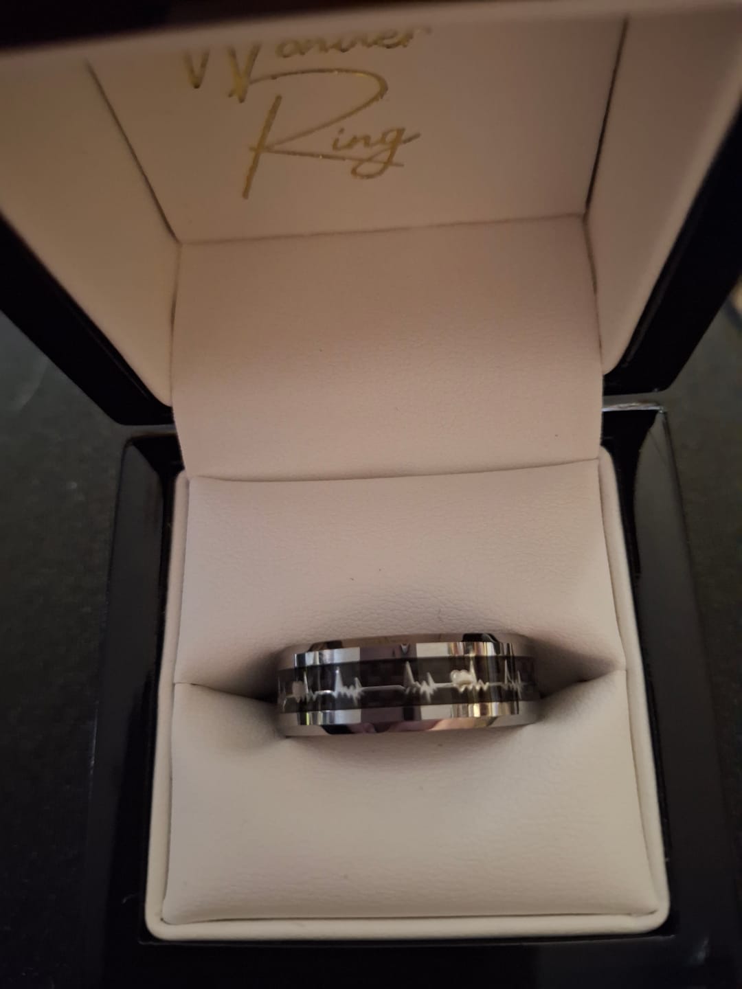 Customer photo review of The Loving Heartbeat Wonder Ring Set