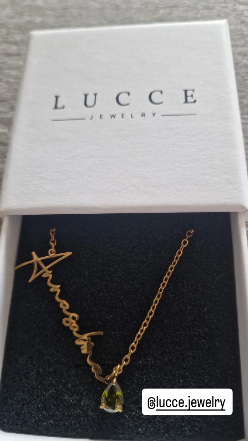 Customer photo review of Lucce Signature Necklace
