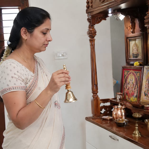 Customer photo review of Aura Suddhi Handcrafted Kansa (Bronze) Bell