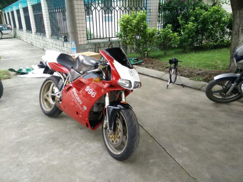 Customer photo review of Ducati Monster 659 696 795 796 1100 Fairing Kit Red Color