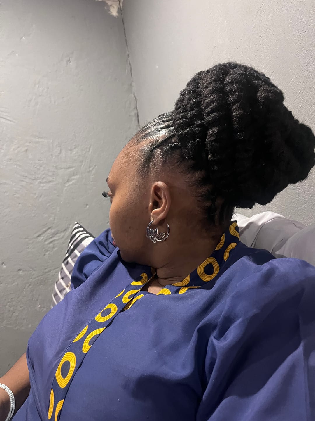 Customer photo review of Silver Era Logo Mini Hoops
