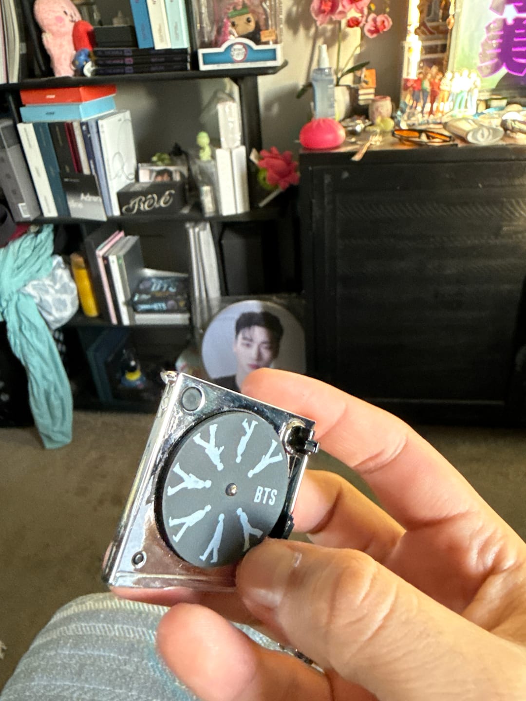 Customer photo review of [2ND PRE-ORDER] BTS - ARIRANG VINYL OFFICIAL MD TURNTABLE KEYRING