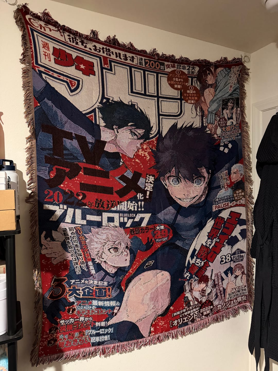 Customer photo review of Lock Woven Blanket Tapestry