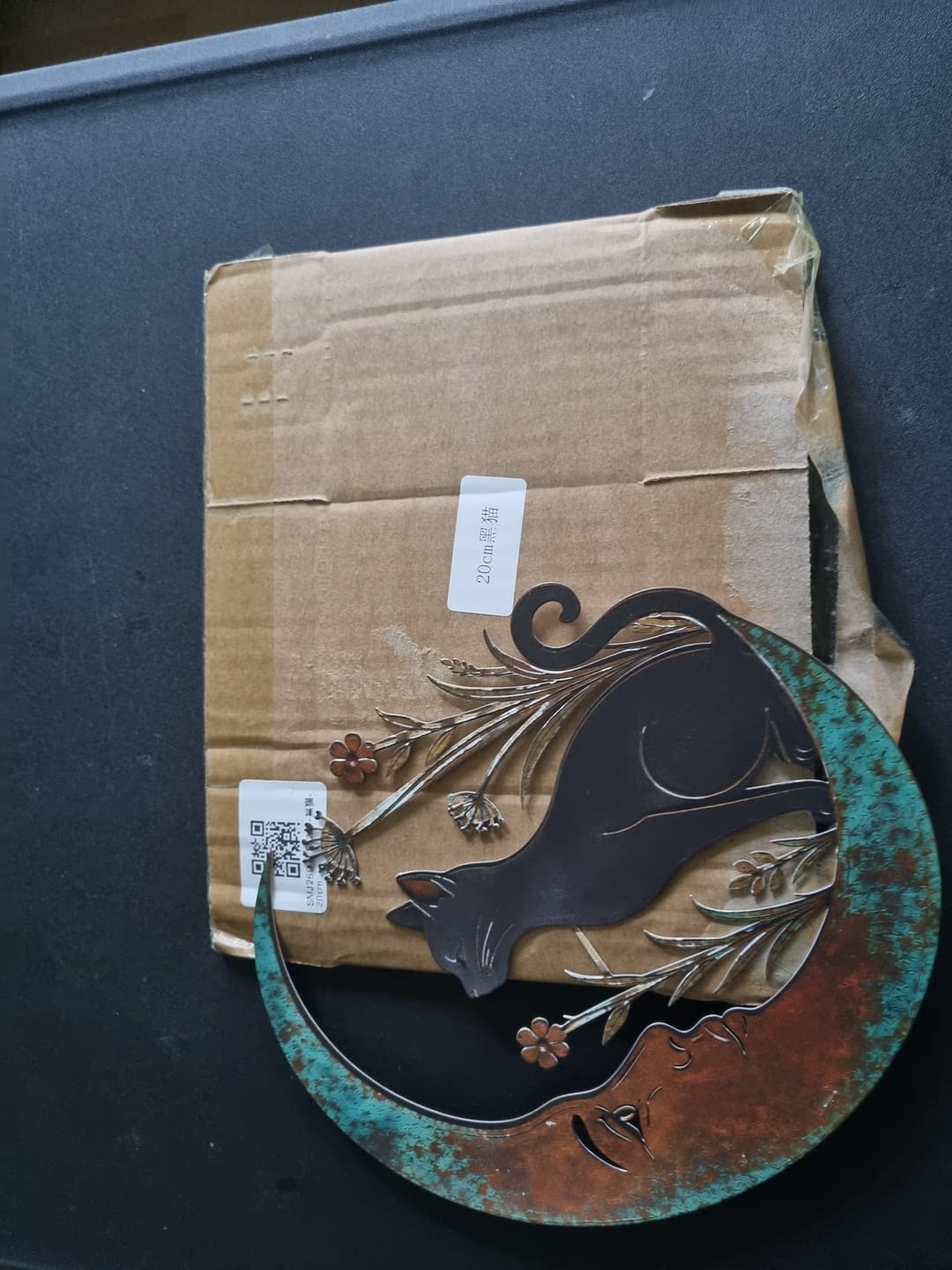Customer photo review of Dragonfly Moon Wall Decor
