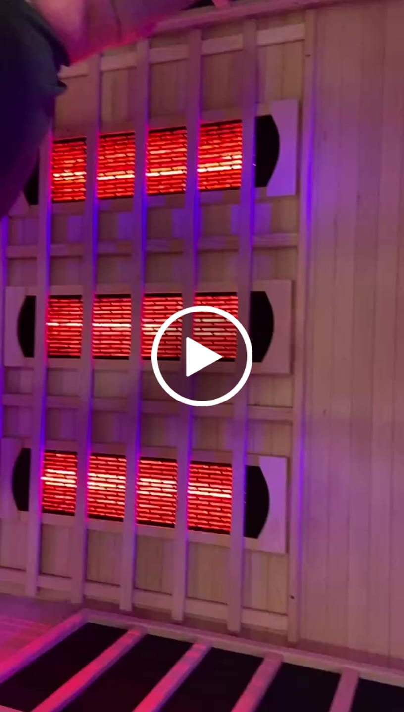 Customer video review of HY-FUSION X2  |  Saunasnet® 2-Person Indoor Hybrid Sauna（Estimated delivery: 1–2 weeks）