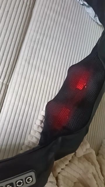 Customer photo review of Ergonomic U-Shape Shiatsu Massager - 8 Nodes, Soothing Heat Therapy