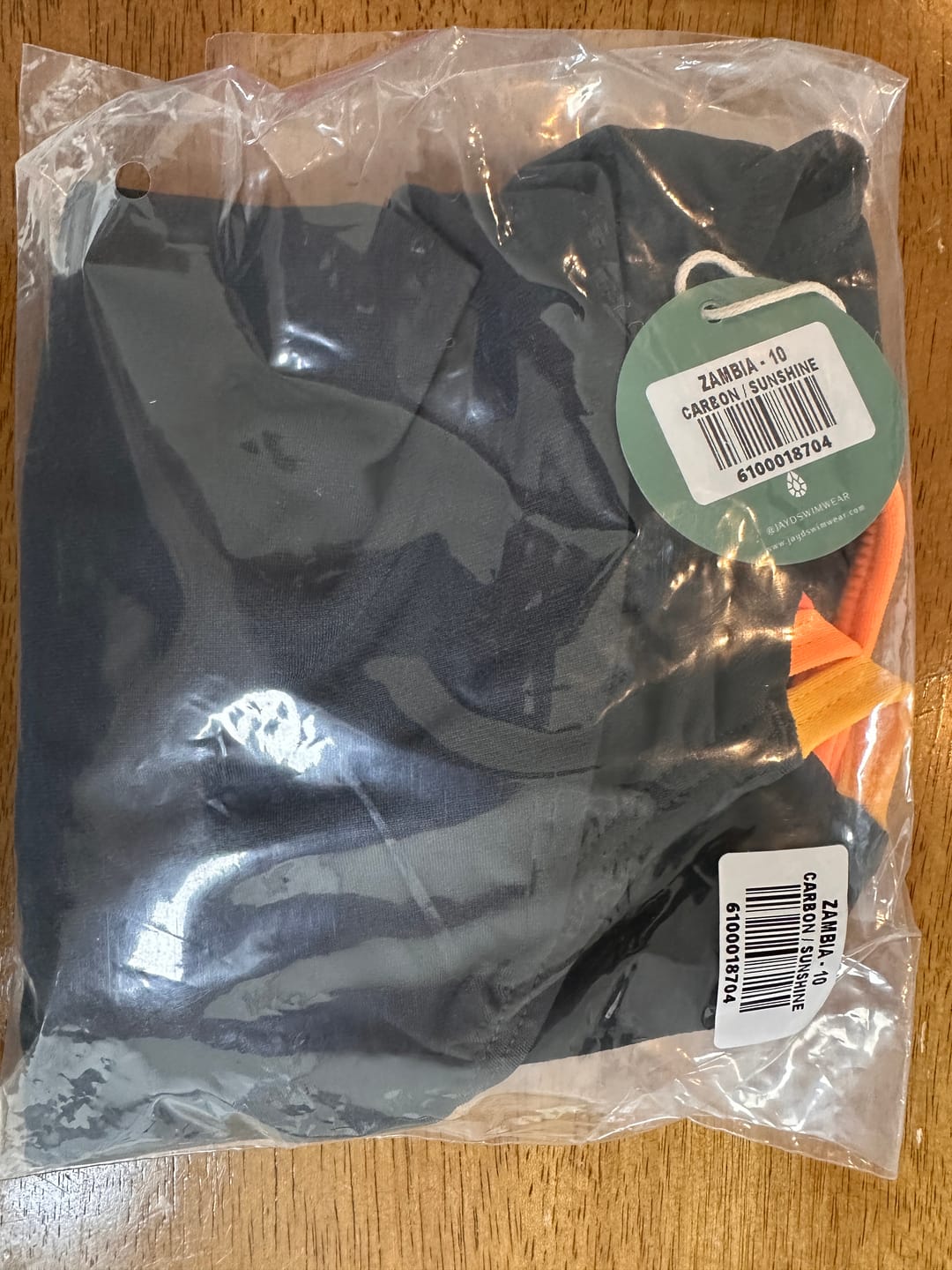 Customer photo review of ZAMBIA ONE PIECE - Carbon|Sunshine