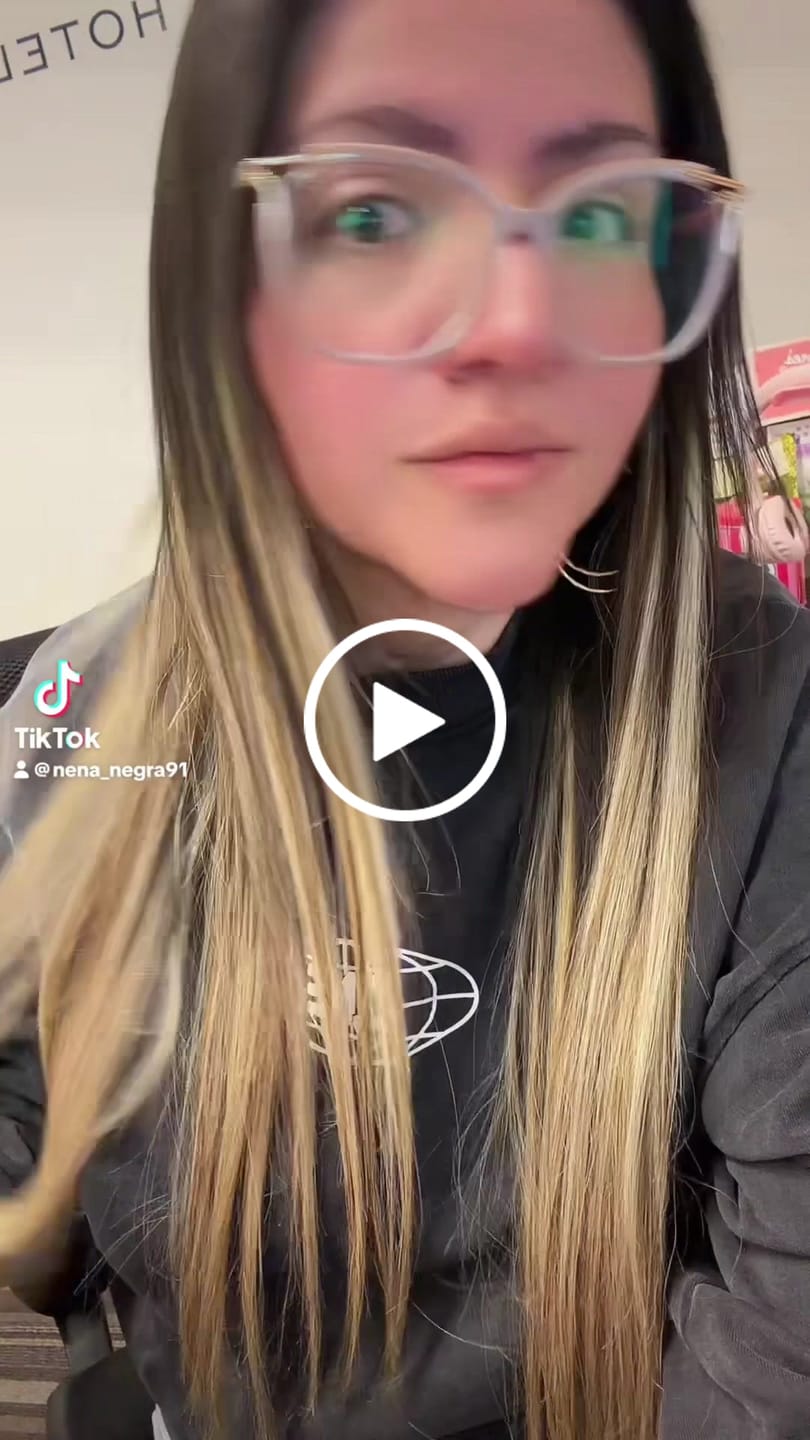 Customer video review of Moresoo Virgin Tape In Hair Extensions 100% Brazilian Human Hair (#4/8/4/22/800)