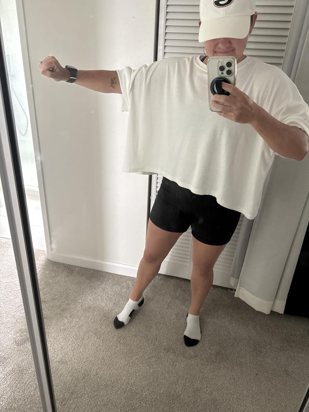 Customer photo review of Essential Oversized Everyday Tee