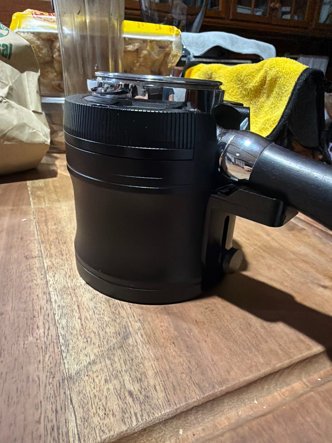 Customer photo review of Espresso Portafilter Holder - Portafilter Stand V4