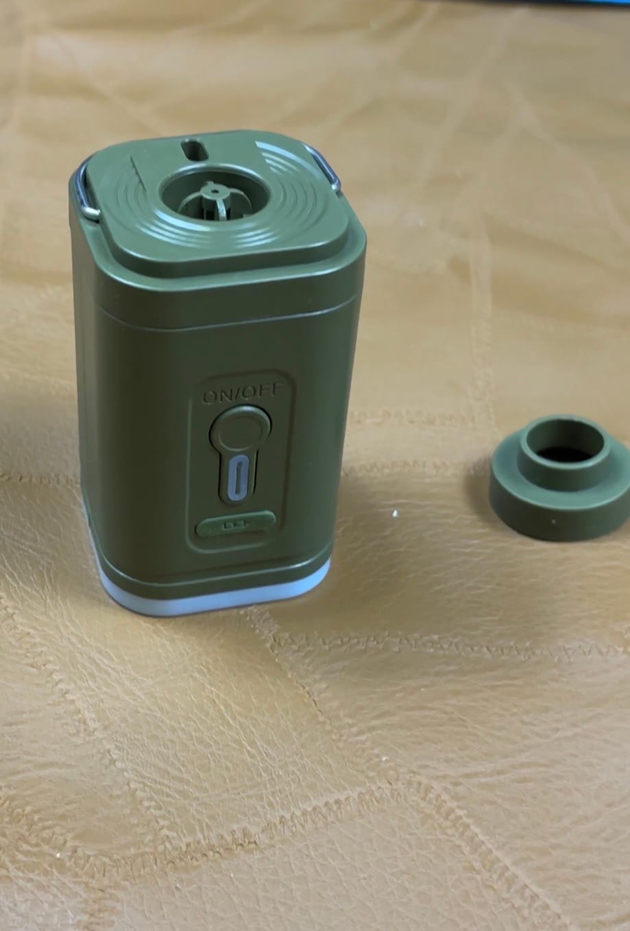 Customer photo review of Inflador Portátil Recargable 3 en 1
