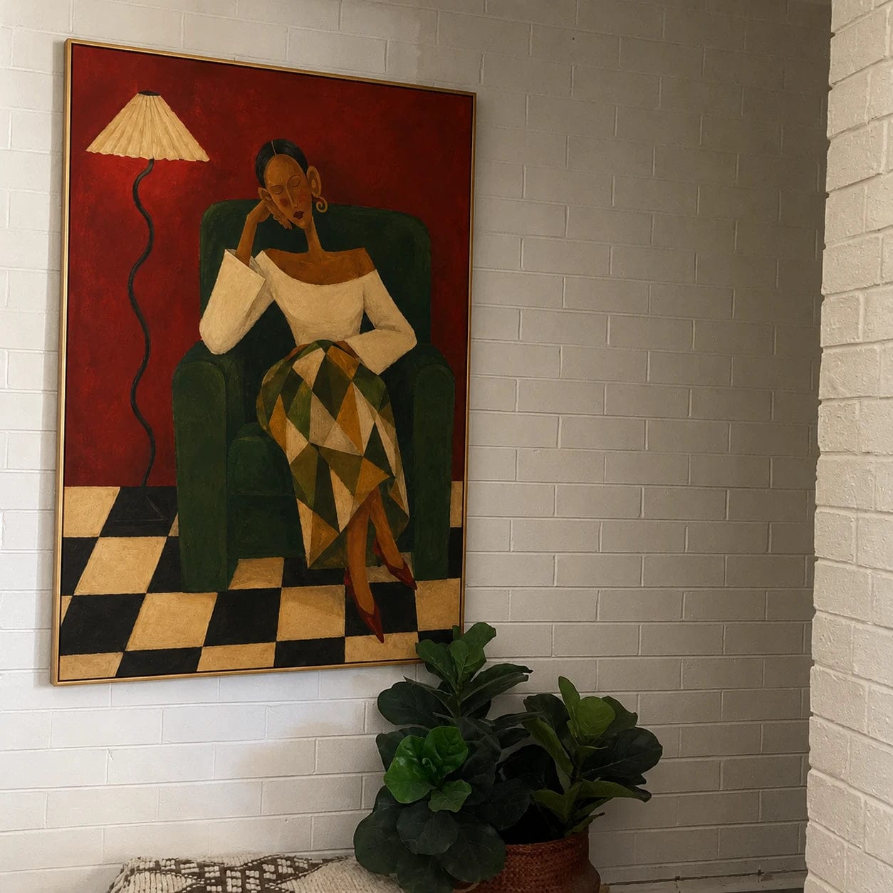 Customer photo review of Modern Folk Art ｜ Crimson Stillness
